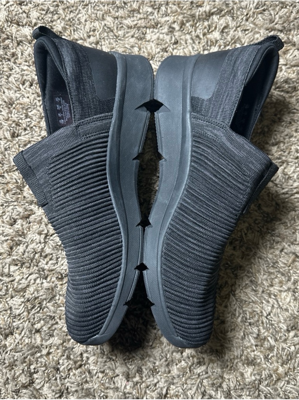 Ryka Captivate Women’s 11W Black Knit Slip On Walking Shoes Comfort Sneakers - Picture 4 of 7